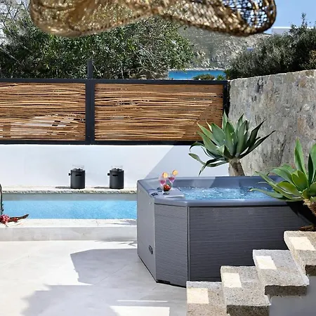 Mykonos Heaven - Sea View & Outdoor Hot Tub Villa Mykonos Town